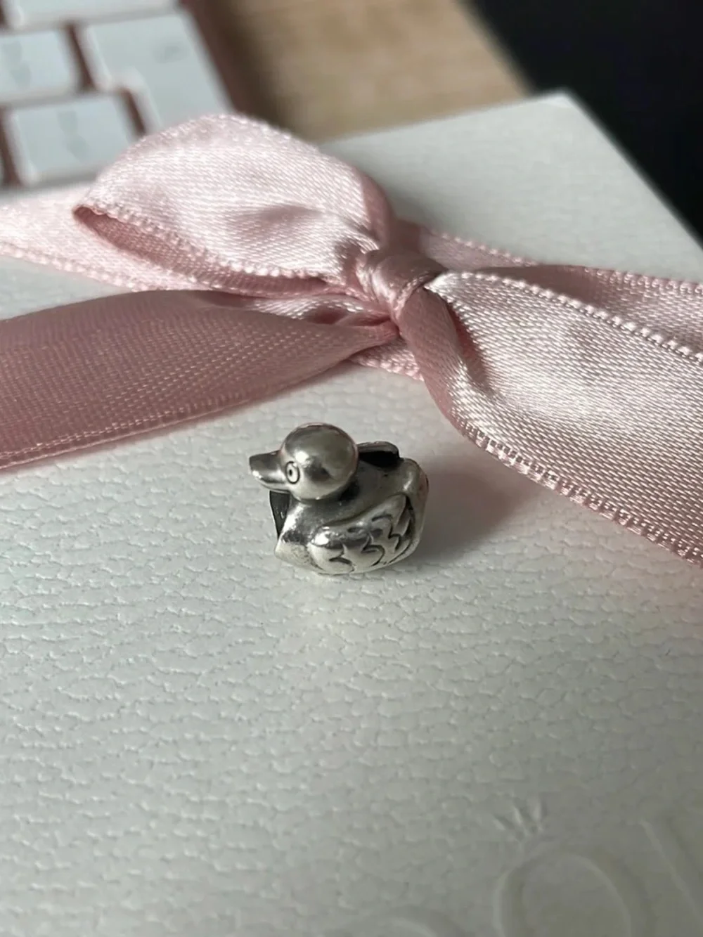 Pandora retired Duck Charm - Silver